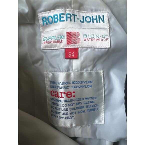 Robert John Bion 11 waterproof black ski pants full side zippers size 34 - Picture 11 of 12